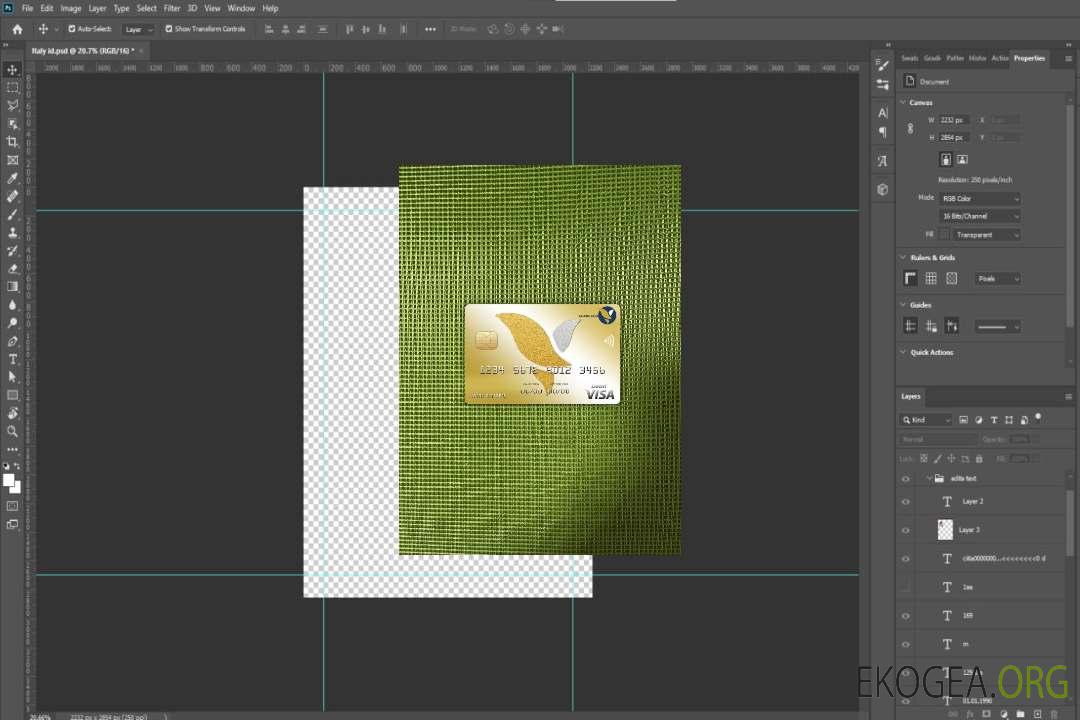 Cambodge Acleda Bank Visa Card photolook , avant template
